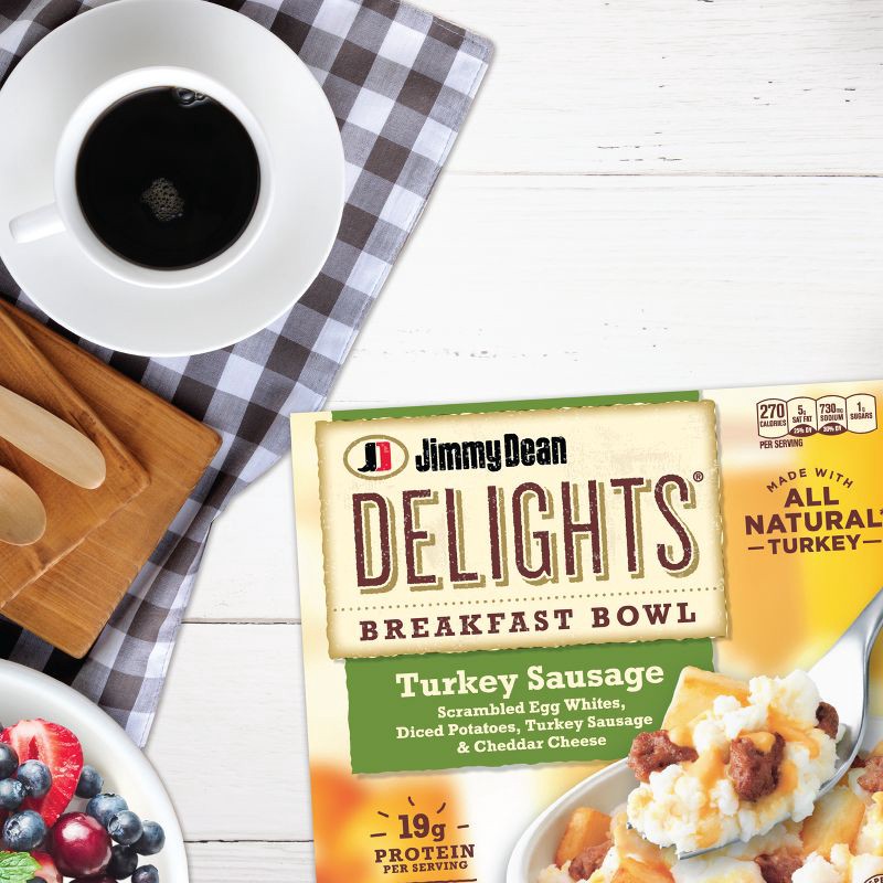 slide 6 of 11, Jimmy Dean Delights Frozen Turkey Sausage Breakfast Bowl - 7oz, 7 oz