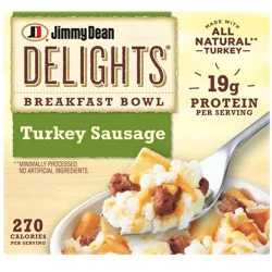 Jimmy Dean Delights Frozen Turkey Sausage Breakfast Bowl - 7oz