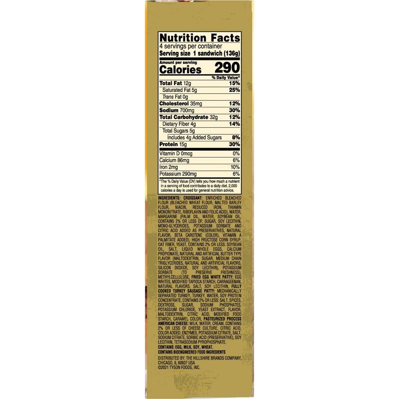 slide 11 of 13, Jimmy Dean Delights Turkey Sausage, Egg Whites, & Cheese Frozen Croissant - 4ct, 4 ct