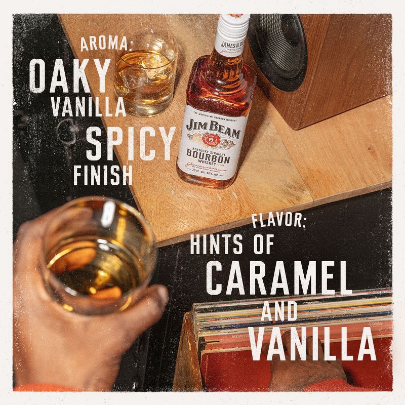 slide 3 of 7, Jim Beam Kentucky Straight Bourbon Whiskey - 750ml Bottle, 750 ml