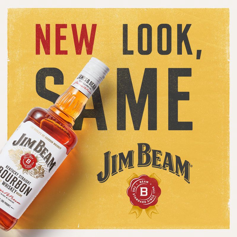 slide 3 of 7, Jim Beam Kentucky Straight Bourbon Whiskey - 750ml Bottle, 750 ml