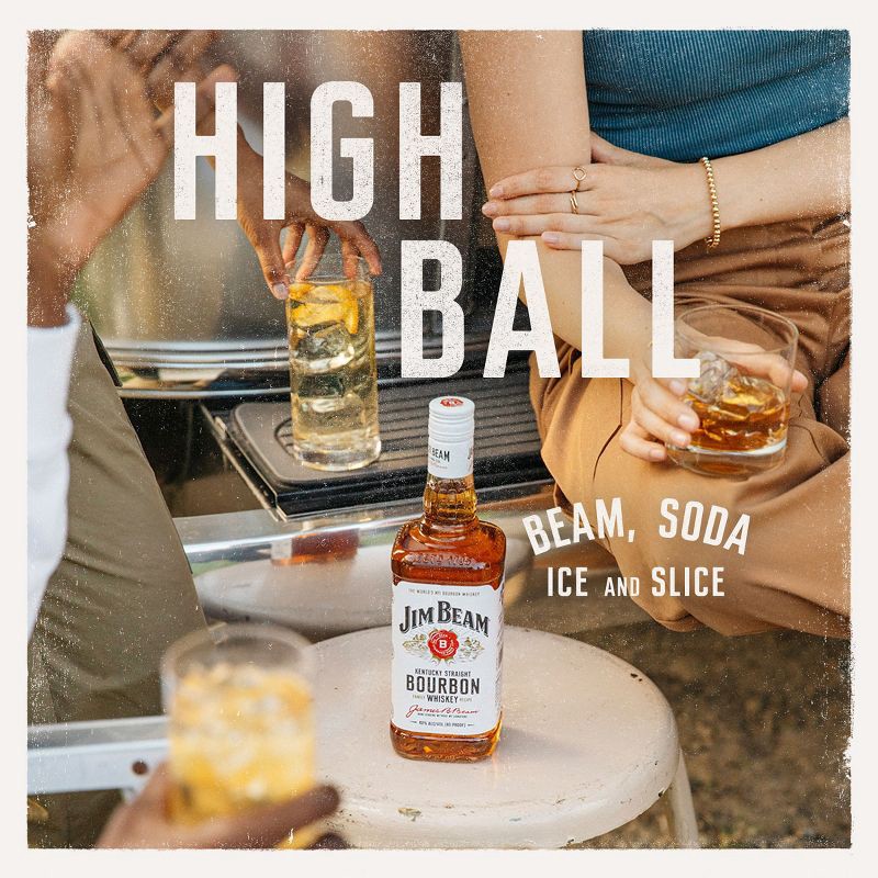slide 4 of 7, Jim Beam Kentucky Straight Bourbon Whiskey - 750ml Bottle, 750 ml