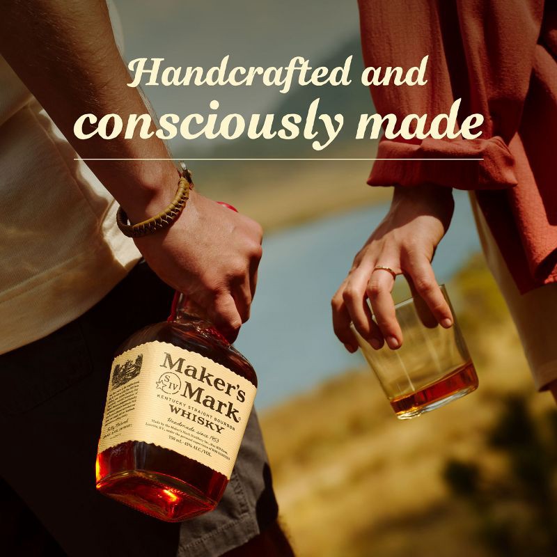 slide 3 of 8, Maker's Mark Kentucky Straight Bourbon Whisky - 750ml Bottle, 750 ml
