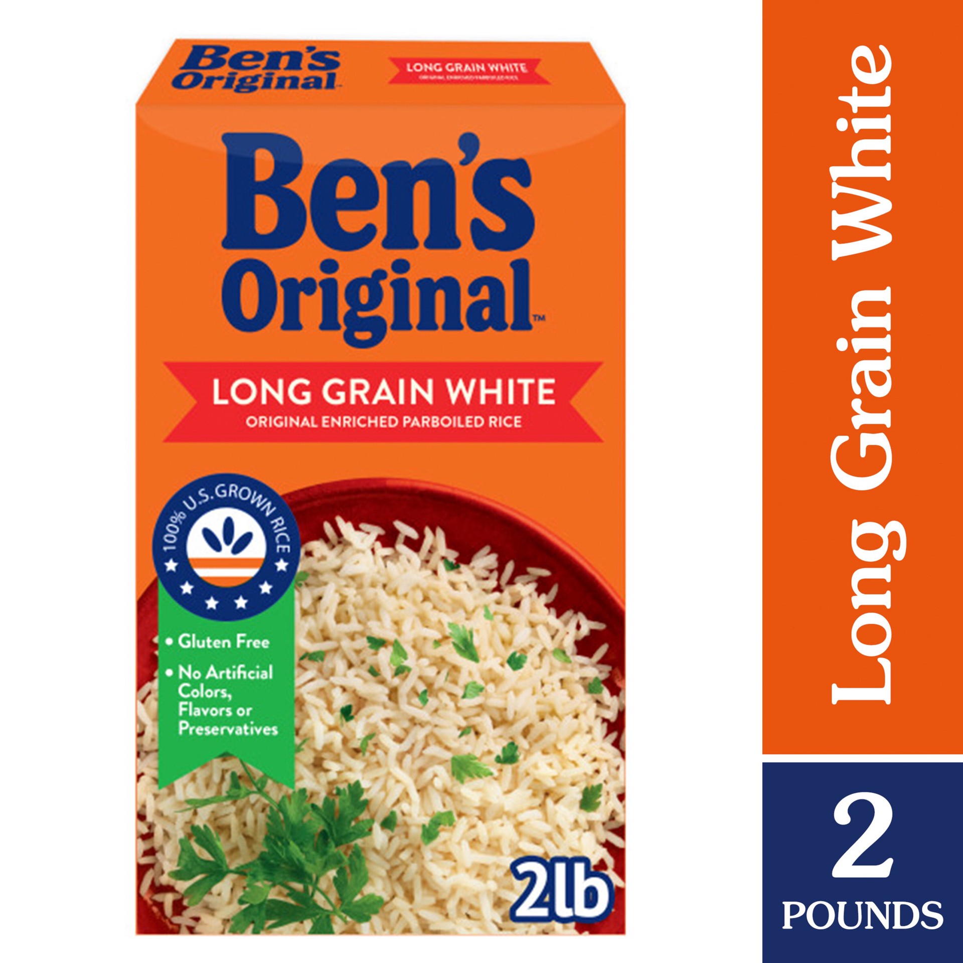 slide 1 of 1, Ben's Original Long Grain White Rice - 2lbs, 2 lb