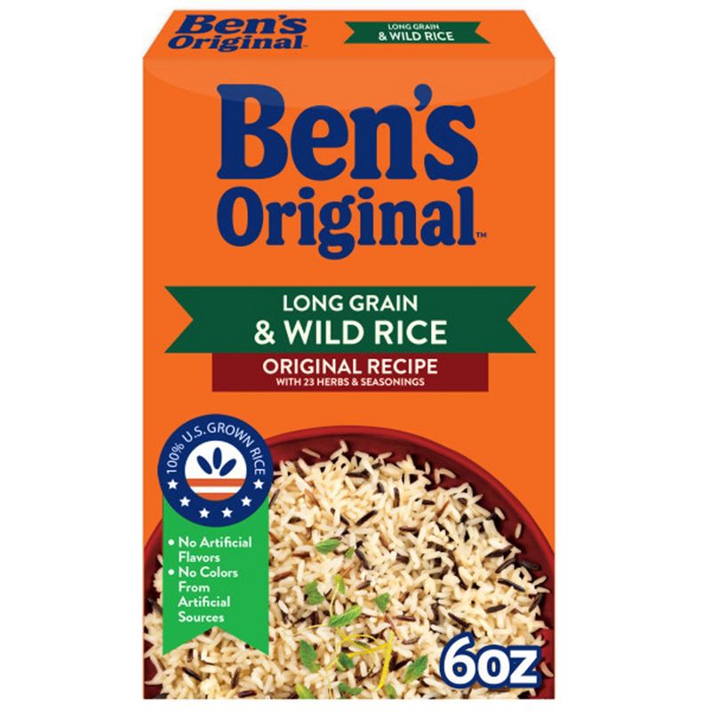 slide 1 of 6, Ben's Original Seasoned Long Grain & Wild Rice - 6oz, 6 oz