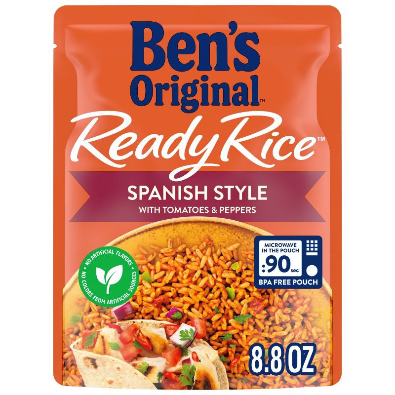 slide 1 of 6, Ben's Original Ready Rice Spanish Style Rice Microwavable Pouch - 8.8oz, 8.8 oz