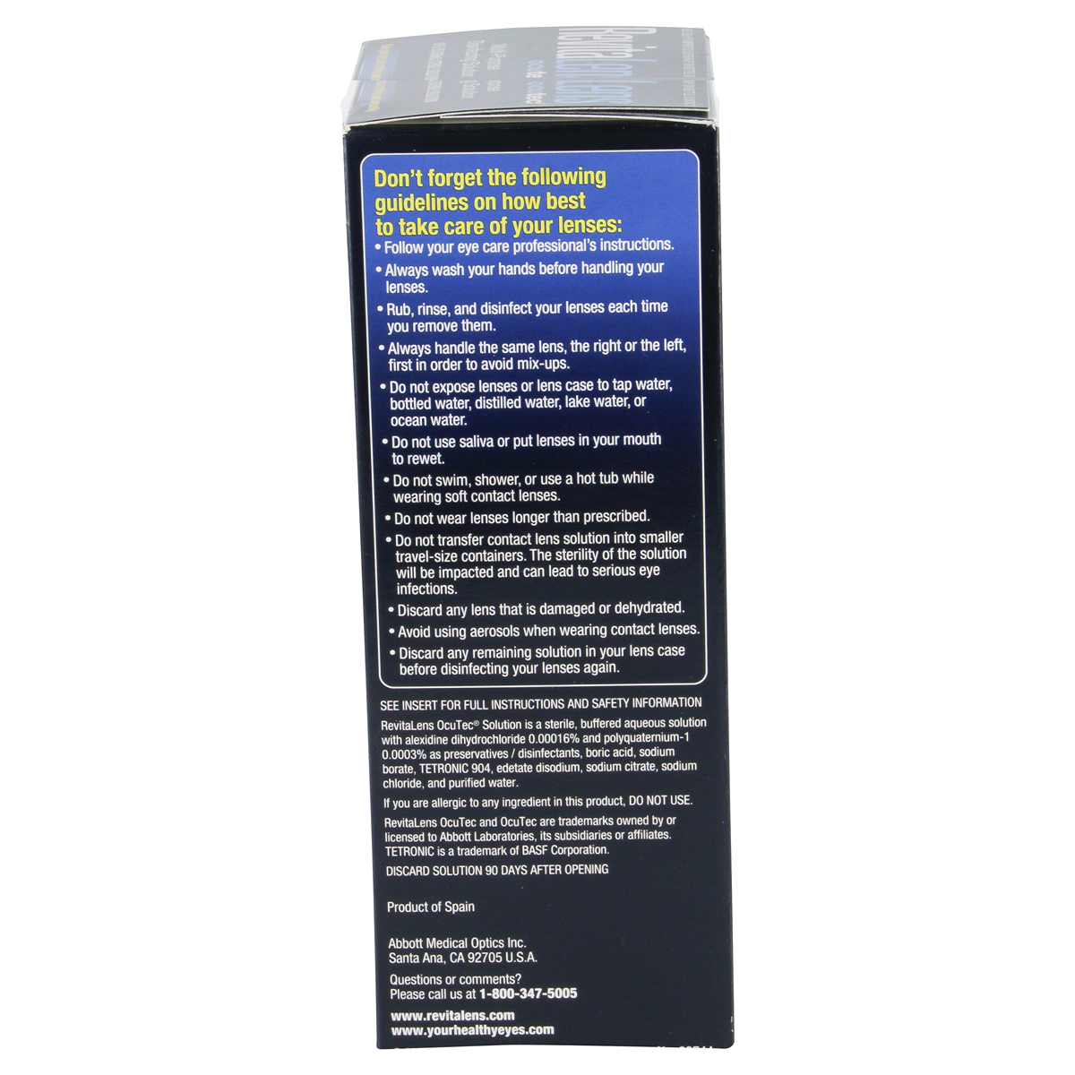 slide 4 of 8, RevitaLens Ocutec Multipurpose Disinfecting Solution, 10 fl oz