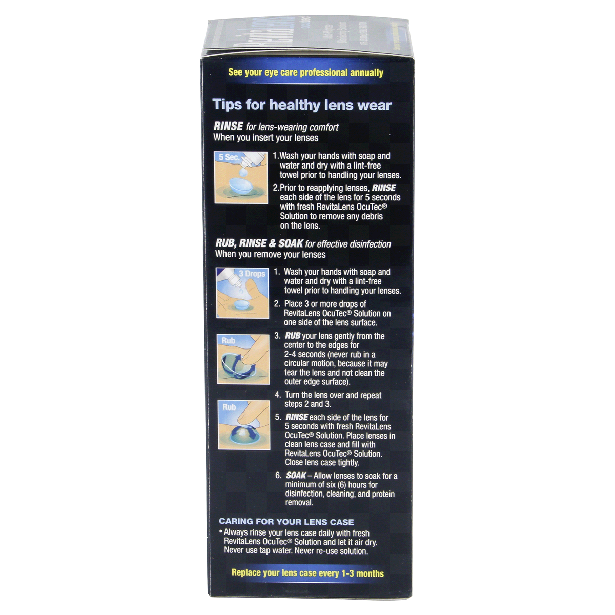 slide 3 of 8, RevitaLens Ocutec Multipurpose Disinfecting Solution, 10 fl oz