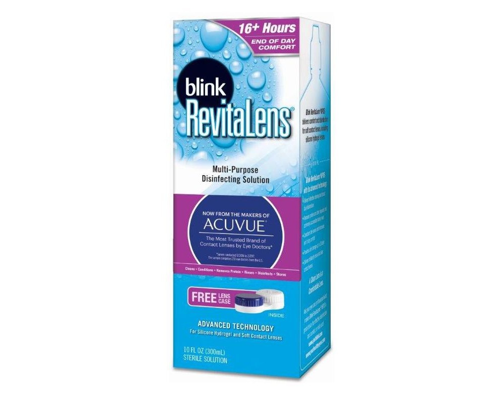 slide 2 of 8, RevitaLens Ocutec Multipurpose Disinfecting Solution, 10 fl oz