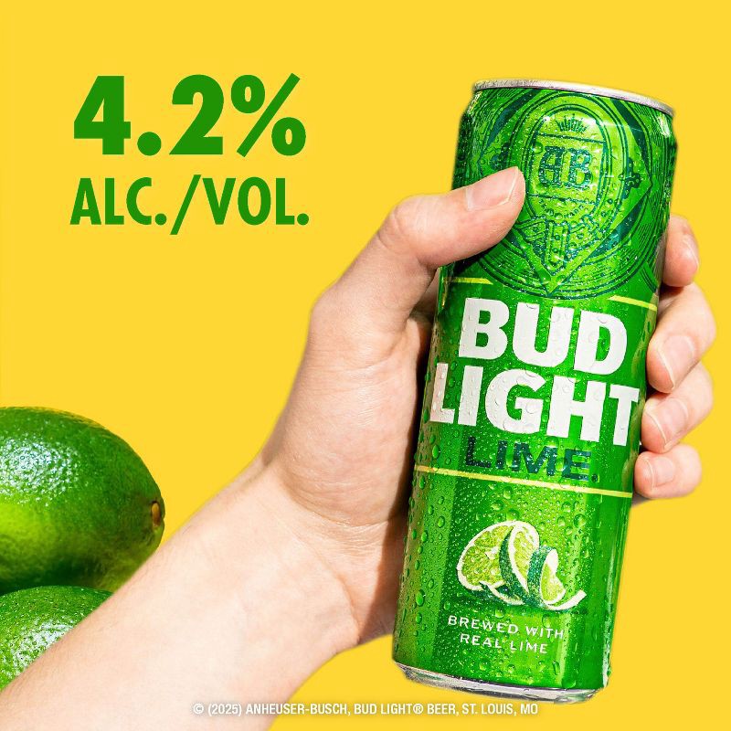 slide 6 of 10, Bud Light Lime American Lager Beer - 12pk/12 fl oz Cans, 12 ct; 12 fl oz