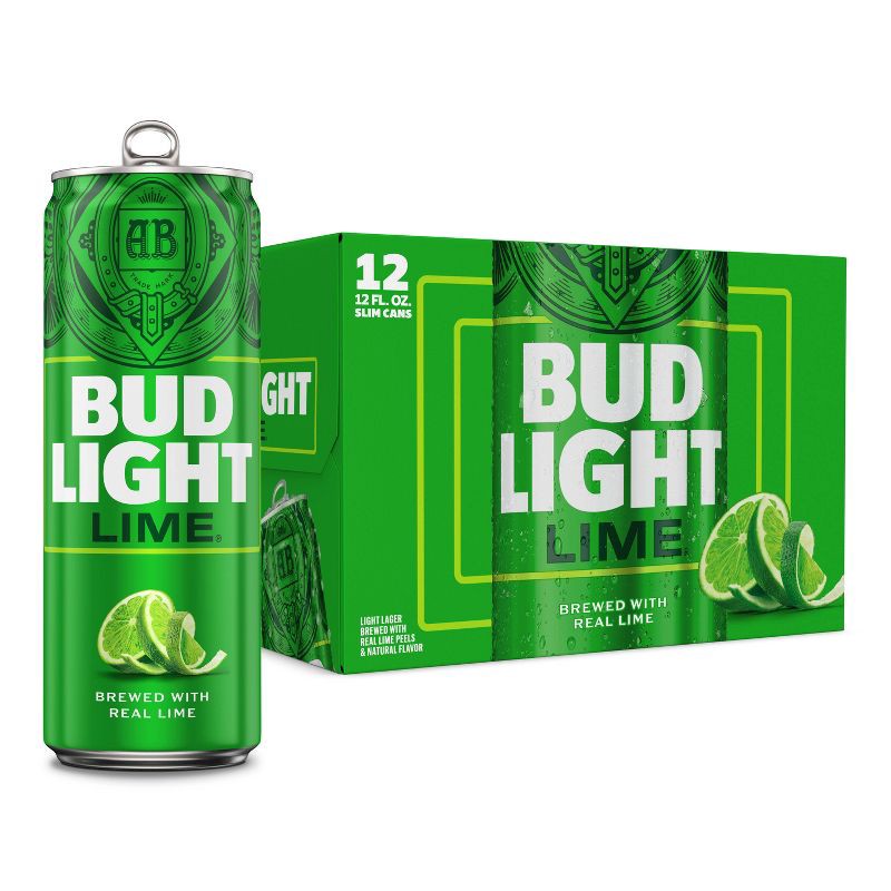 slide 1 of 10, Bud Light Lime American Lager Beer - 12pk/12 fl oz Cans, 12 ct; 12 fl oz