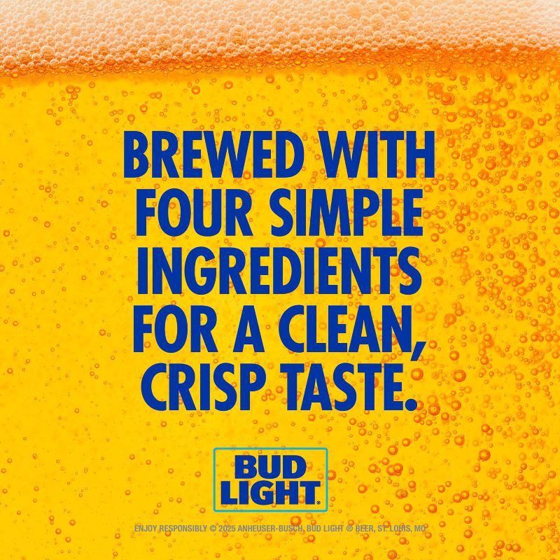 slide 4 of 11, Bud Light American Lager Beer - 12pk/12 fl oz Bottles, 12 ct; 12 fl oz