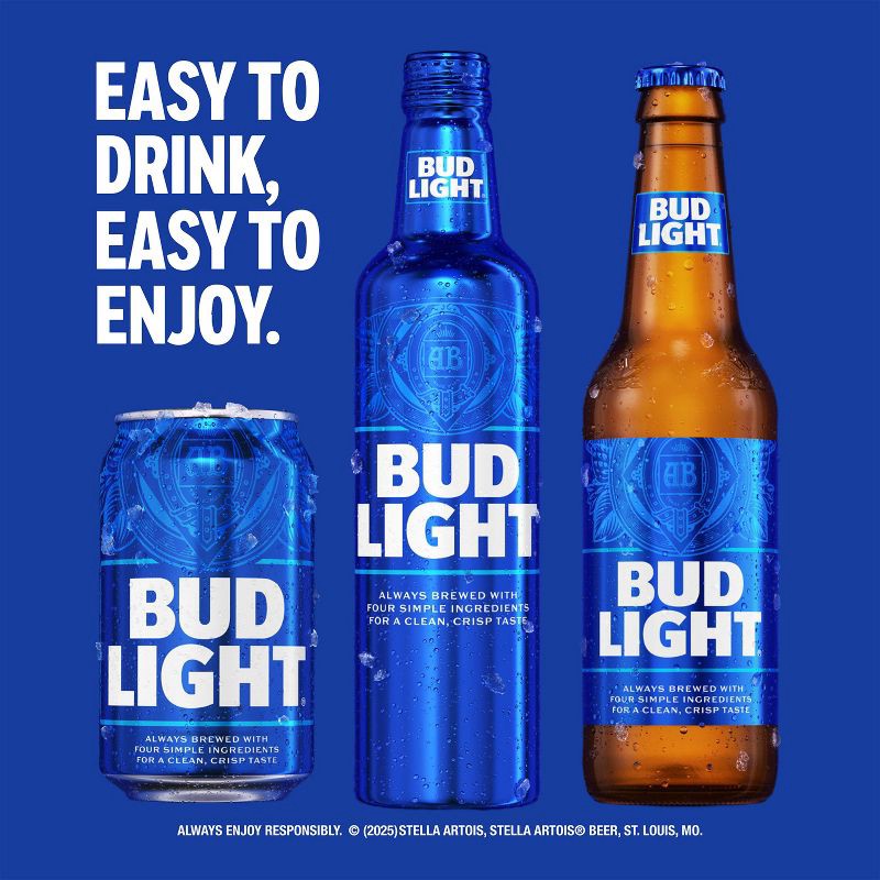 slide 8 of 11, Bud Light American Lager Beer - 12pk/12 fl oz Bottles, 12 ct; 12 fl oz
