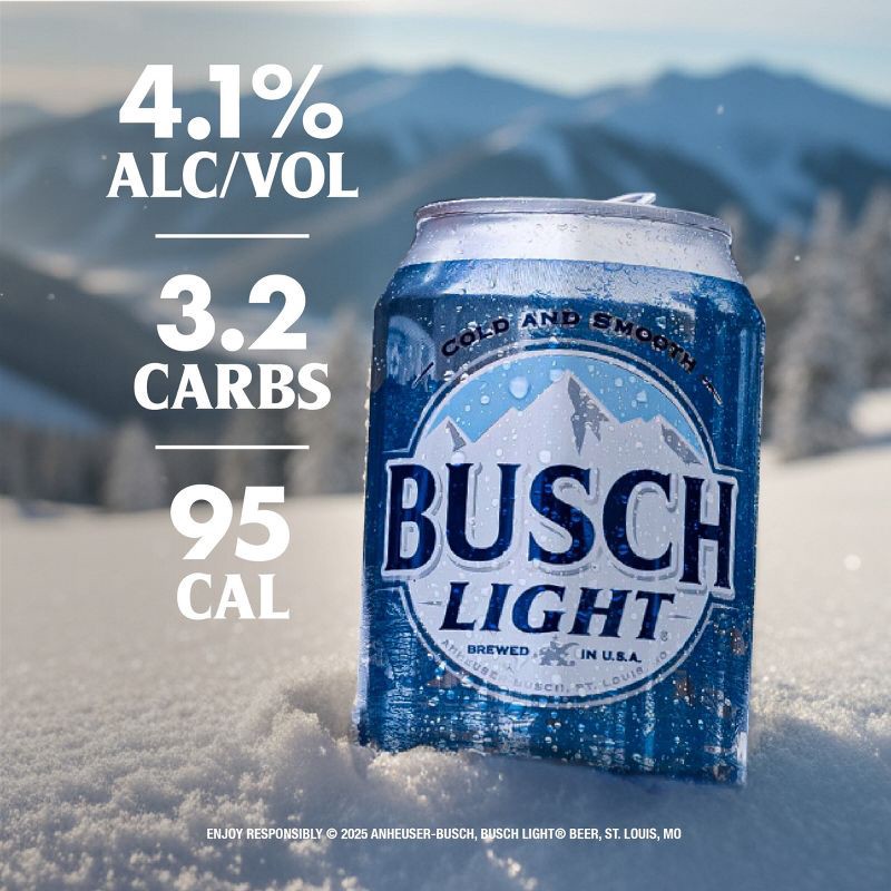 slide 5 of 8, Busch Light American Lager Beer - 12pk/12 fl oz Cans, 12 ct; 12 fl oz