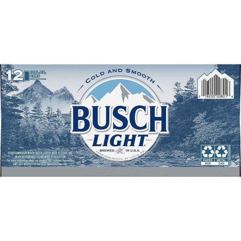 slide 9 of 9, Busch Light Beer - 12pk/12 fl oz Cans, 12 ct; 12 fl oz