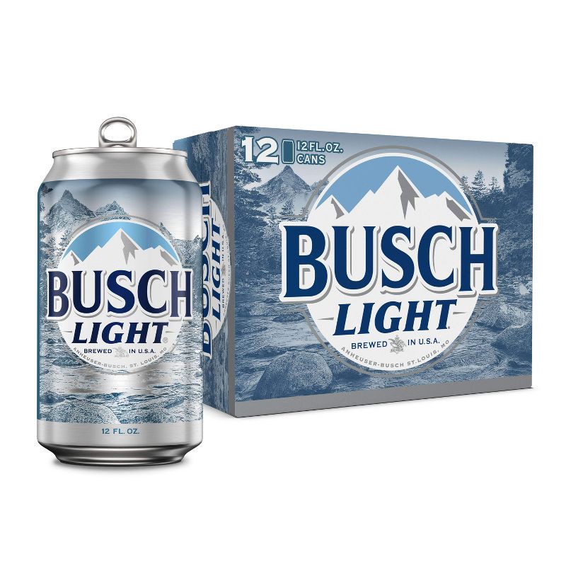 slide 1 of 9, Busch Light Beer - 12pk/12 fl oz Cans, 12 ct; 12 fl oz