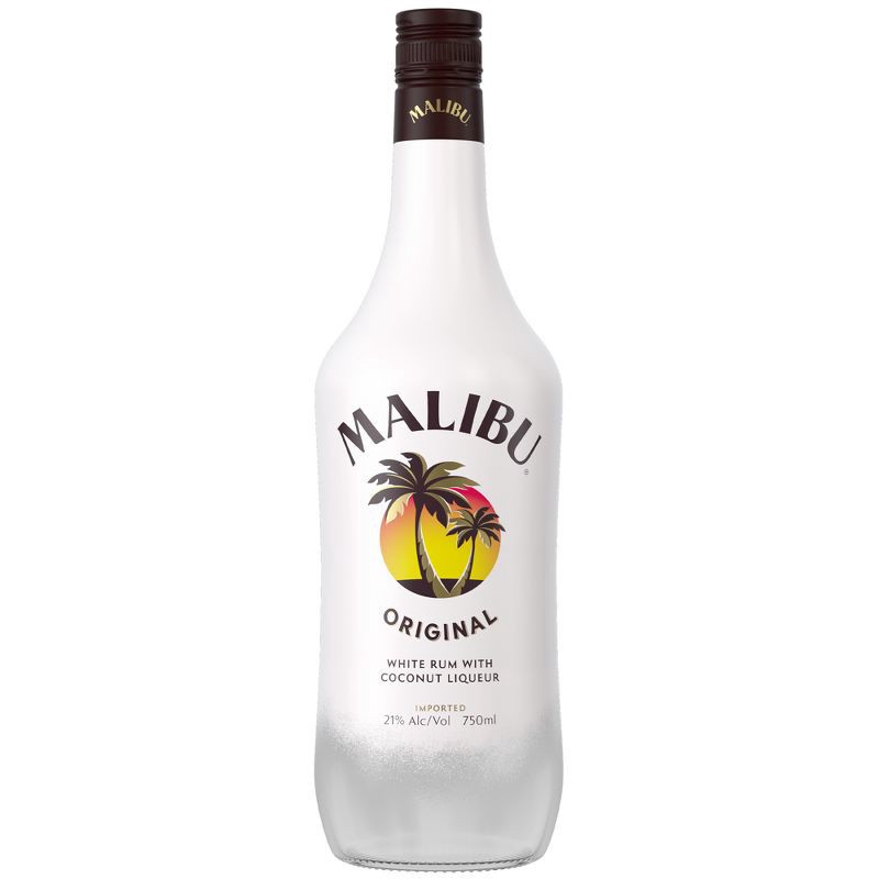 slide 1 of 7, Malibu Coconut Flavored White Rum - 750ml Bottle, 750 ml