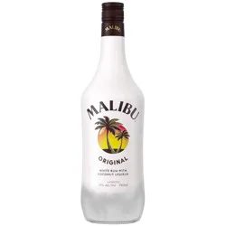 Malibu Coconut Flavored White Rum - 750ml Bottle