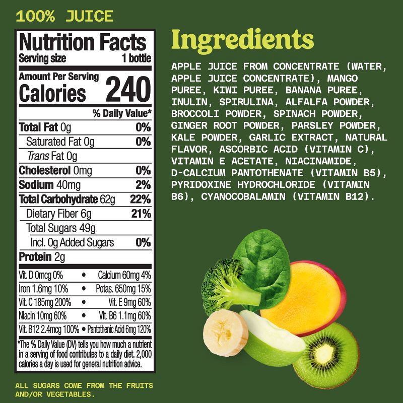 slide 9 of 9, Naked Green Machine Juice Smoothie - 15.2 fl oz, 15.2 fl oz