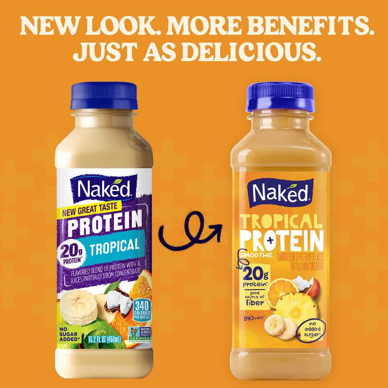 slide 2 of 9, Naked Protein Zone Protein Juice Smoothie - 15.2oz, 15.2 oz