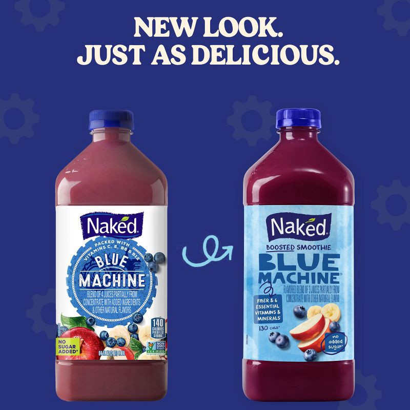 slide 2 of 9, Naked Blue Machine Boosted Juice Smoothie - 64 fl oz, 64 fl oz