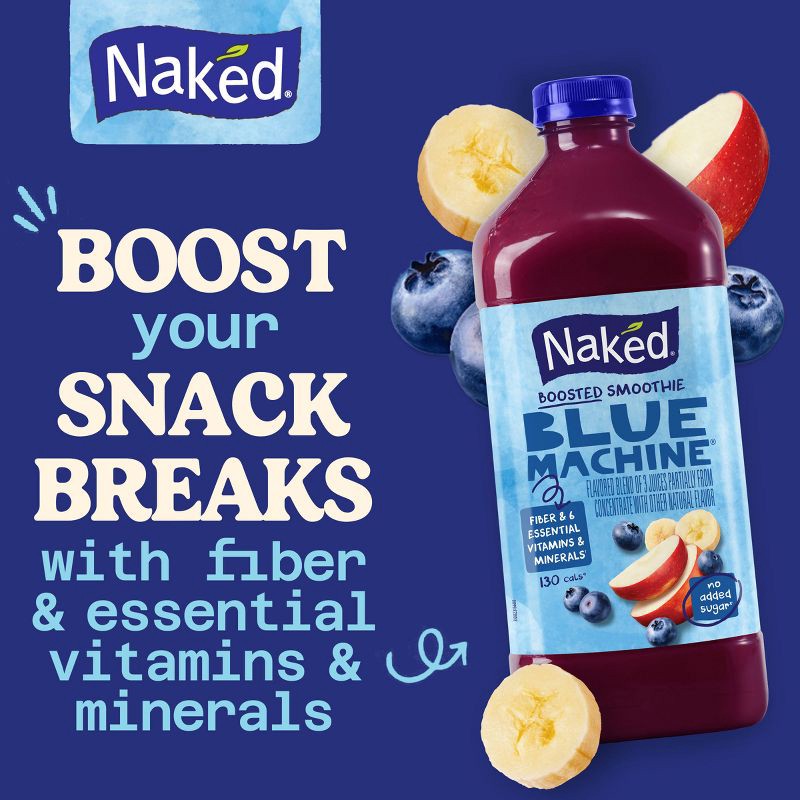 slide 3 of 9, Naked Blue Machine Boosted Juice Smoothie - 64 fl oz, 64 fl oz