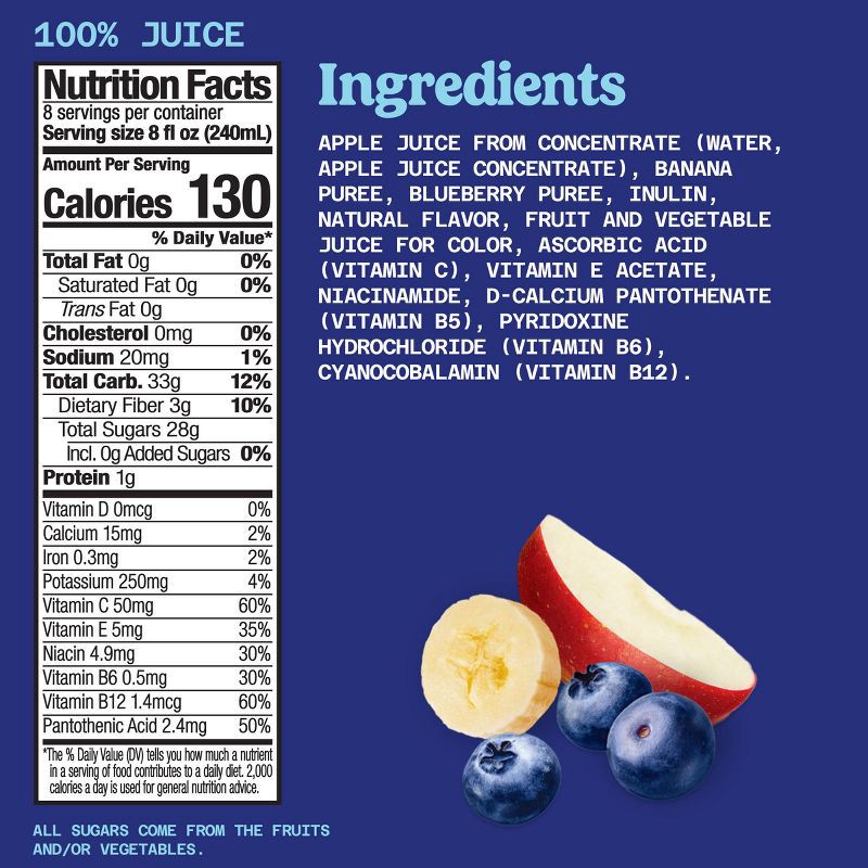 slide 9 of 9, Naked Blue Machine Boosted Juice Smoothie - 64 fl oz, 64 fl oz