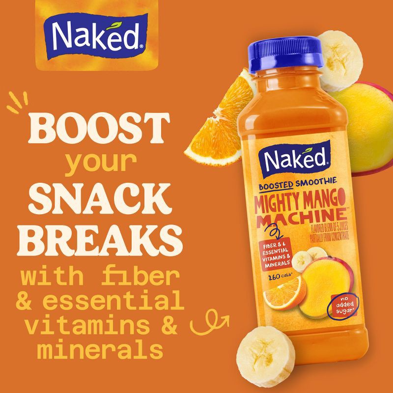 slide 3 of 9, Naked Mighty Mango Fruit Juice Smoothie - 15.2 fl oz, 15.2 fl oz