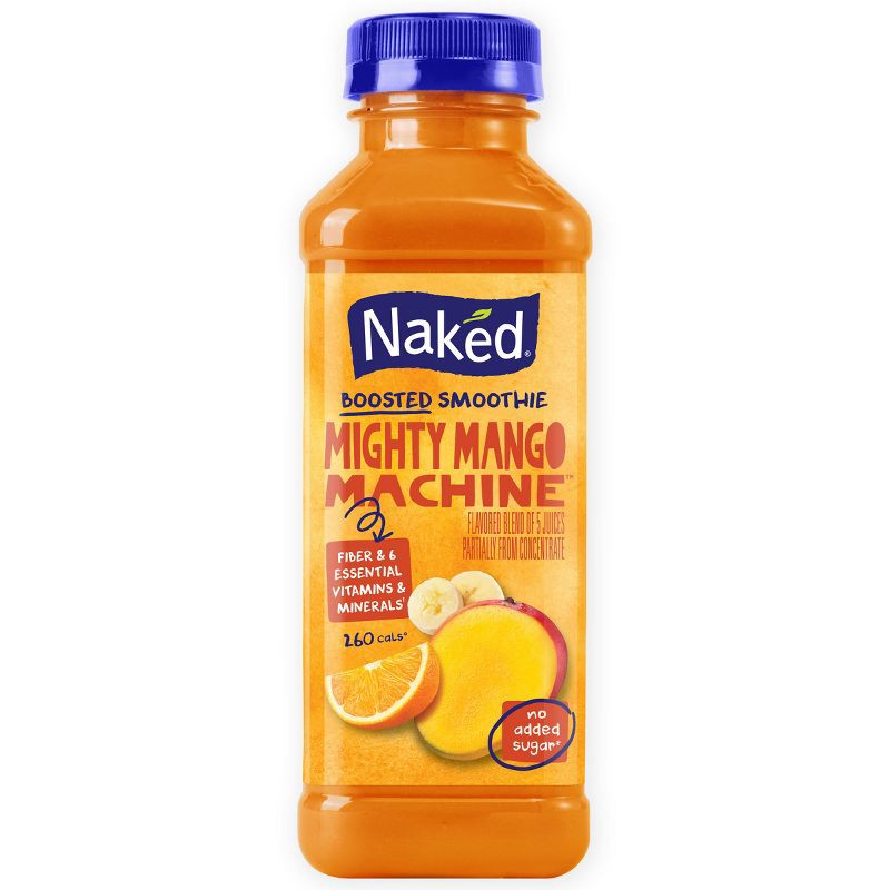 slide 1 of 9, Naked Mighty Mango Fruit Juice Smoothie - 15.2 fl oz, 15.2 fl oz