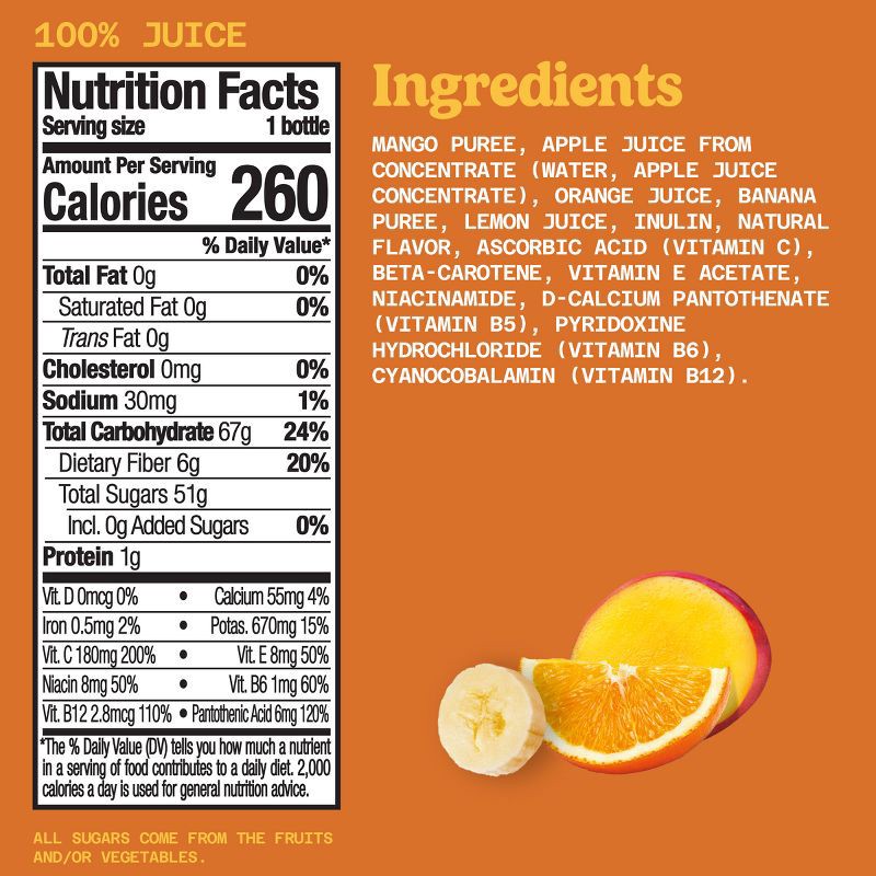 slide 9 of 9, Naked Mighty Mango Fruit Juice Smoothie - 15.2 fl oz, 15.2 fl oz
