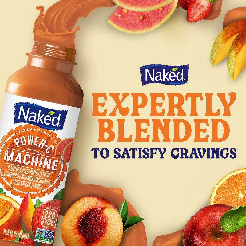 slide 6 of 11, Naked Power-C Machine Juice Smoothie - 15.2 fl oz, 15.2 fl oz