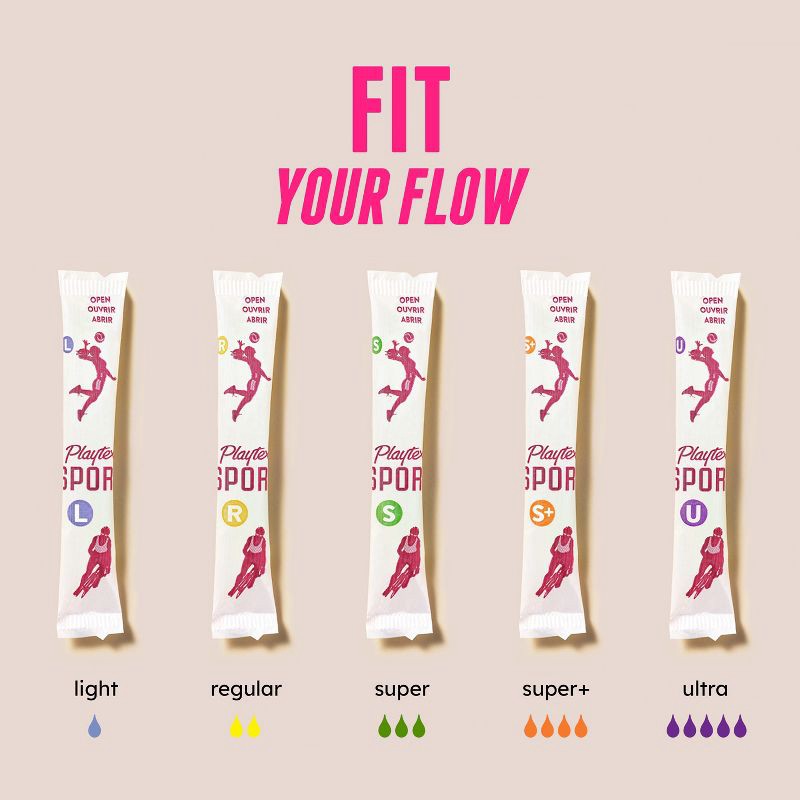 slide 6 of 12, Playtex Sport Plastic Tampons Unscented Super Plus Absorbency - 36ct, 36 ct