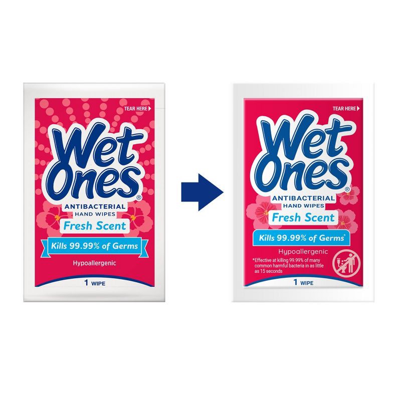 slide 8 of 12, Wet Ones Antibacterial Hand Wipes Singles - Fresh Scent - 24ct, 24 ct