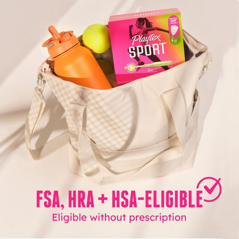 slide 11 of 12, Playtex Sport Plastic Tampons Unscented Super Absorbency - 36ct, 36 ct