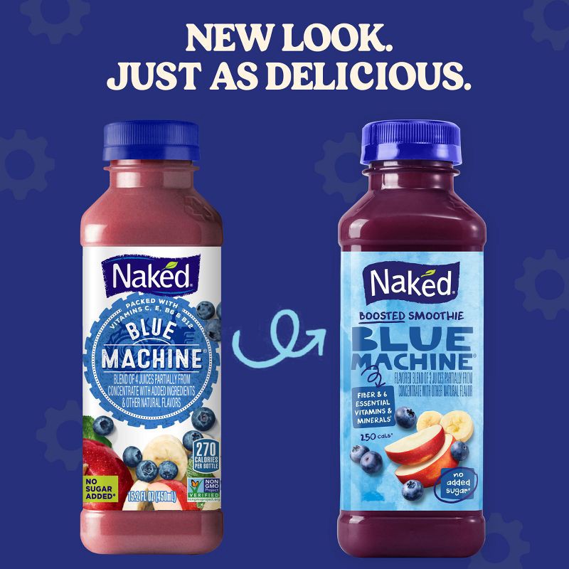 slide 2 of 11, Naked Blue Machine Juice Smoothie - 15.2 fl oz, 15.2 fl oz