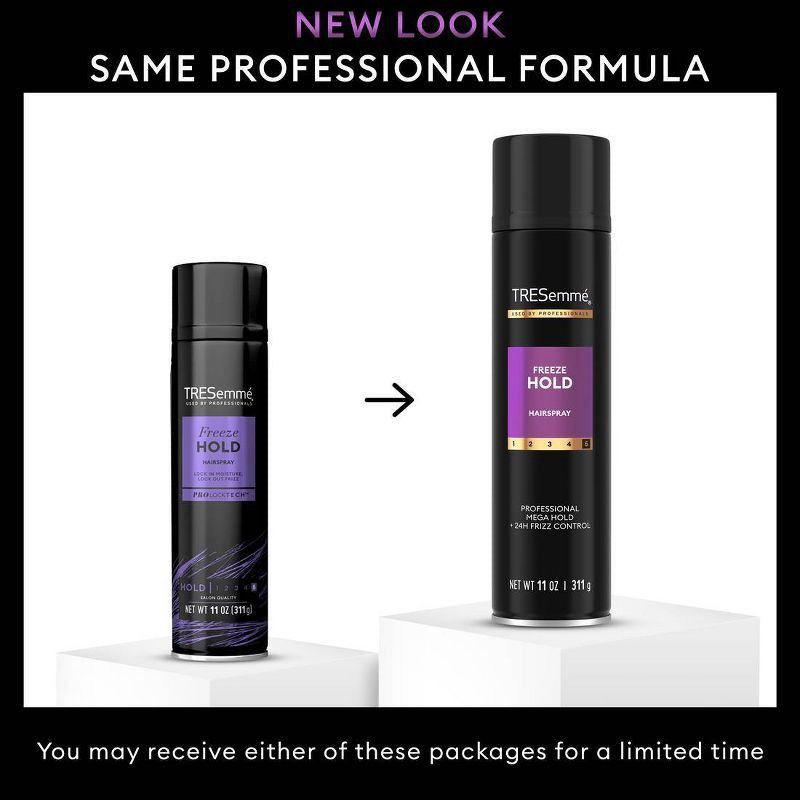 slide 5 of 8, Tresemme Freeze Hold Hairspray for 24-Hour Frizz Control and All-Day Humidity Resistance - 11oz, 11 oz
