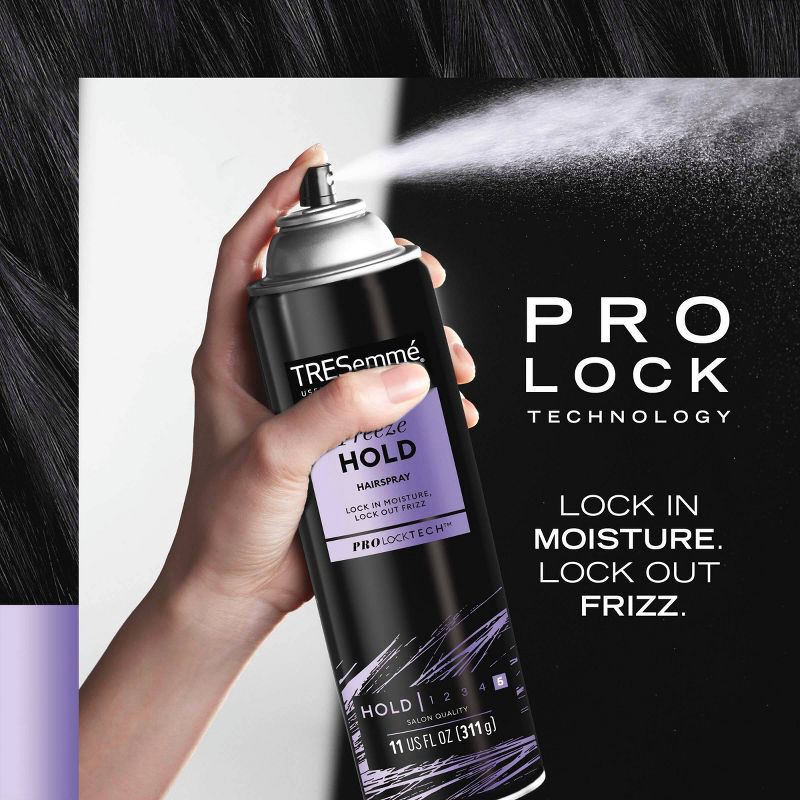 slide 6 of 7, Tresemme Freeze Hold Hairspray for 24-Hour Frizz Control and All-Day Humidity Resistance - 11oz, 11 oz