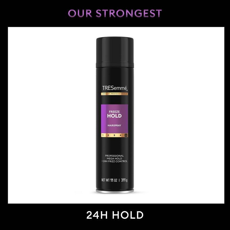 slide 7 of 8, Tresemme Freeze Hold Hairspray for 24-Hour Frizz Control and All-Day Humidity Resistance - 11oz, 11 oz