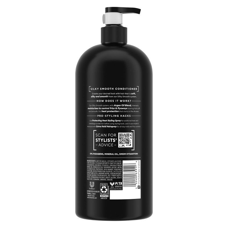 slide 2 of 6, Tresemme Silky & Smooth Anti-Frizz Conditioner with Pump For Frizzy Hair - 39 fl oz, 39 fl oz