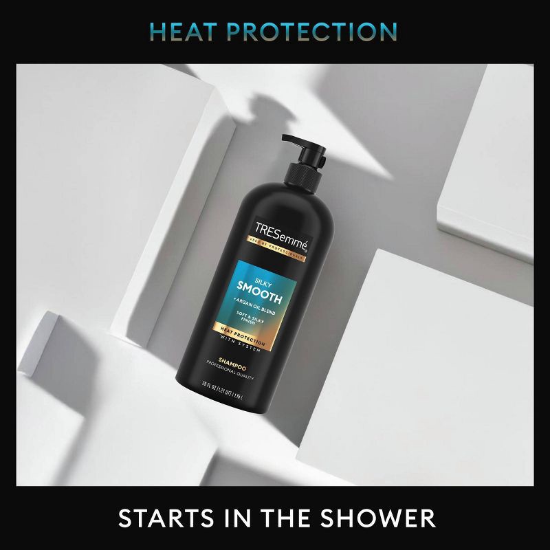 slide 5 of 8, Tresemme Silky & Smooth Anti-Frizz Shampoo For Frizzy Hair - 39 fl oz, 39 fl oz