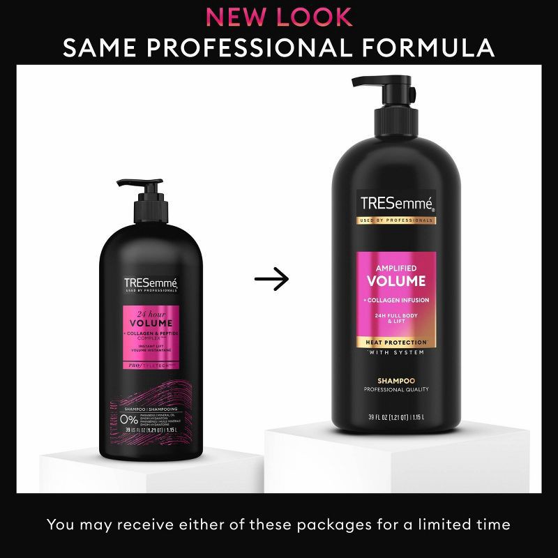 slide 2 of 7, Tresemme 24 Hour Volume Shampoo for Fine Hair with Pump - 39 fl oz, 39 fl oz