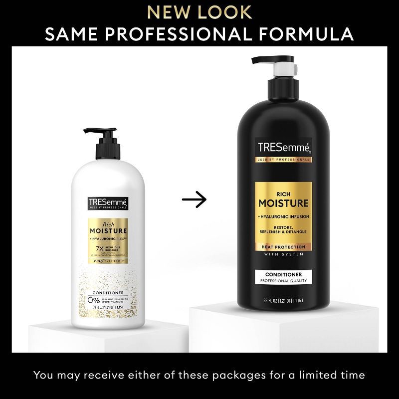 slide 5 of 8, Tresemme Rich Moisture Moisturizing Conditioner with Pump for Dry Hair - 39 fl oz, 39 fl oz
