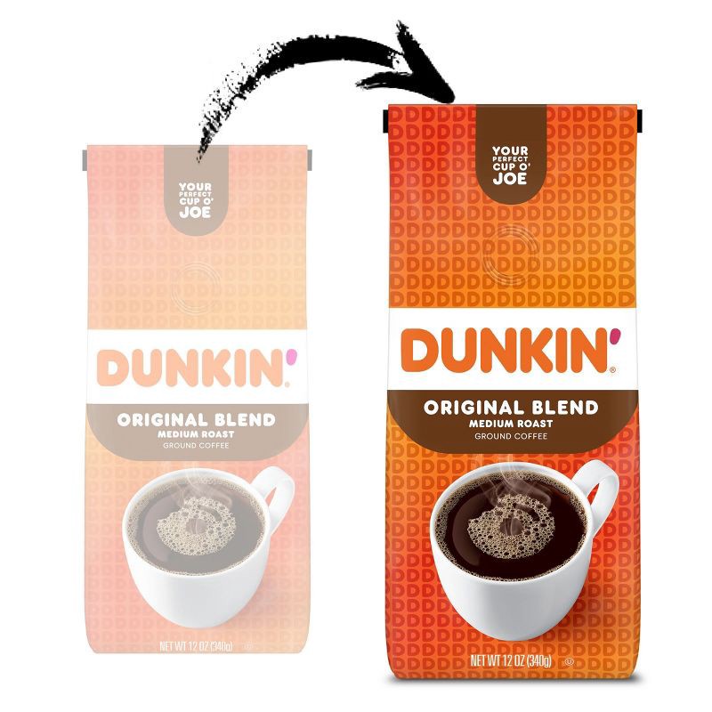 slide 3 of 6, Dunkin' Donuts Dunkin' Original Blend Medium Roast Ground Coffee - 12oz, 12 oz