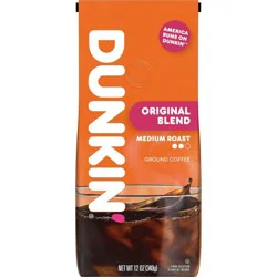 Dunkin' Donuts Dunkin' Original Blend Medium Roast Ground Coffee - 12oz: Arabica Beans