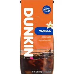 Dunkin' Donuts French Vanilla Flavored Medium Roast Ground Coffee - 12oz