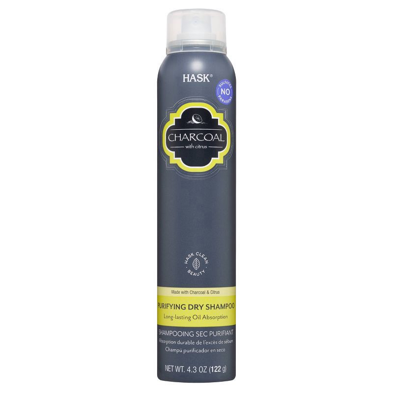 slide 1 of 3, Hask Sulfate-Free and Paraben-Free Charcoal Purifying Dry Shampoo, 6.3 fl oz