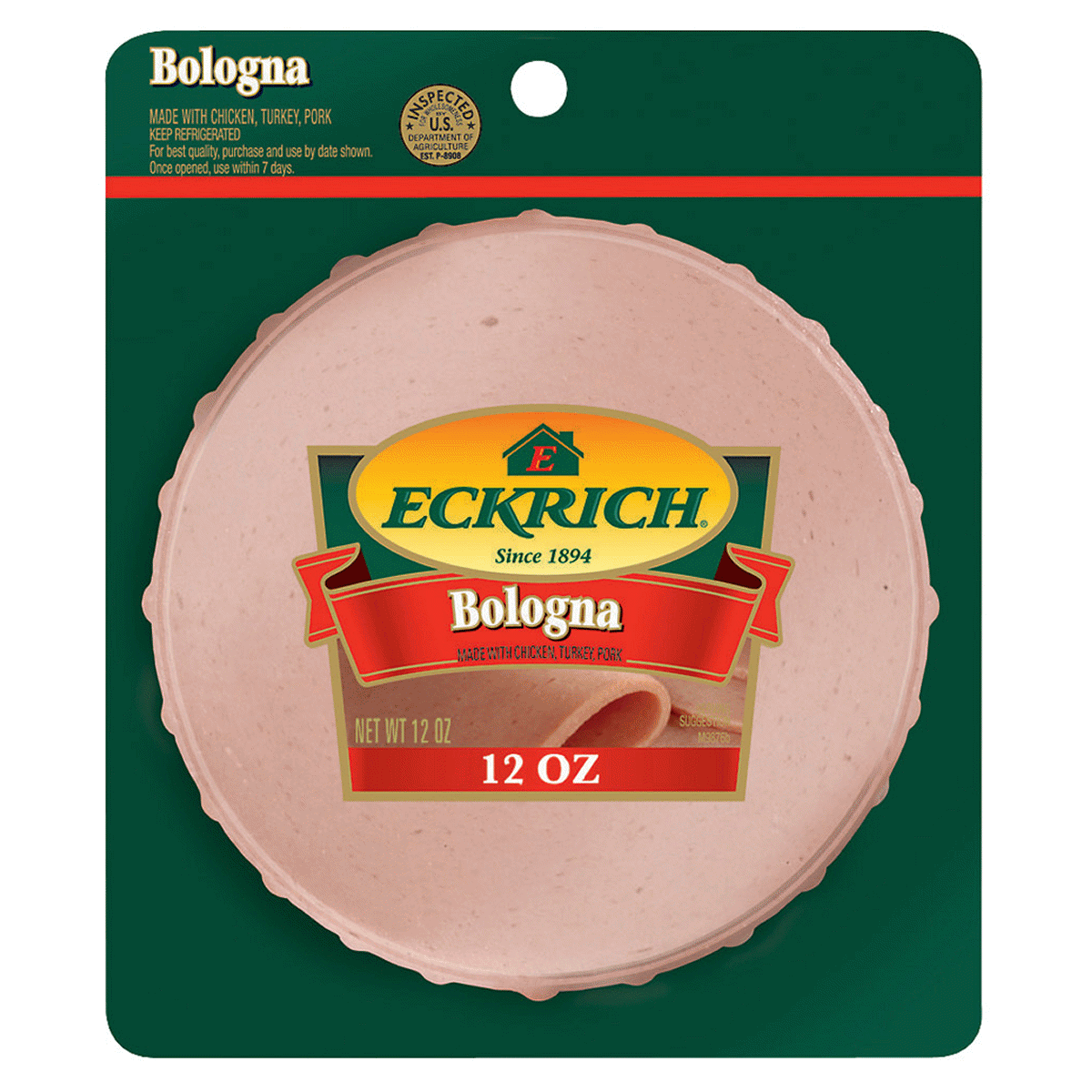slide 1 of 7, Eckrich Sliced Bologna, 12 oz