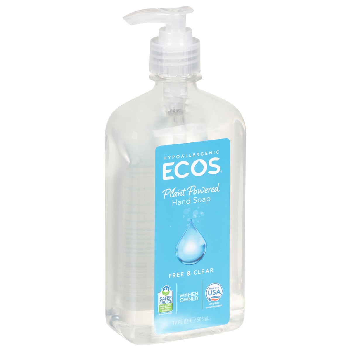 slide 1 of 9, Ecos Free & Clear Hand Soap 17 fl oz, 17 fl oz