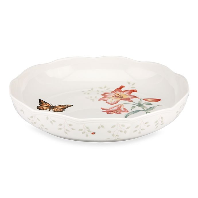 slide 1 of 1, Lenox Butterfly Meadow Low Serving Bowl, 1 ct