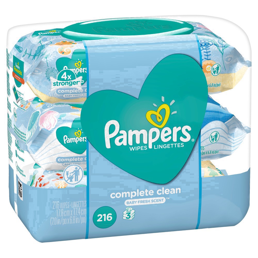 slide 5 of 106, Pampers Complete Clean Baby Fresh Scent Wipes, 3 pk; 72 ct